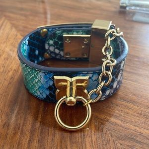 BCBG leather bracelet.